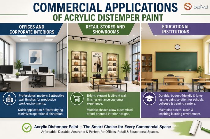 Commercial Applications of Acrylic Distemper Paint