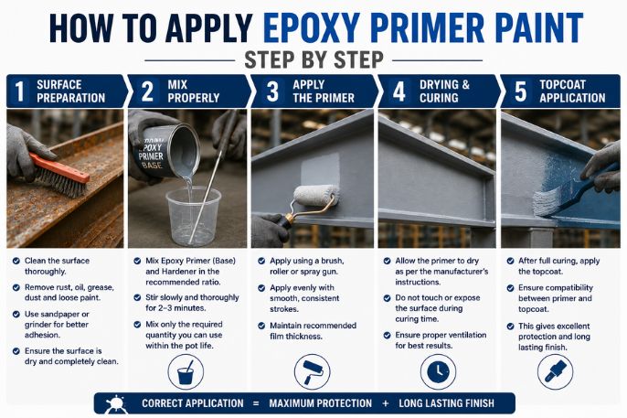 How to Apply Epoxy Primer Paint Step by Step
